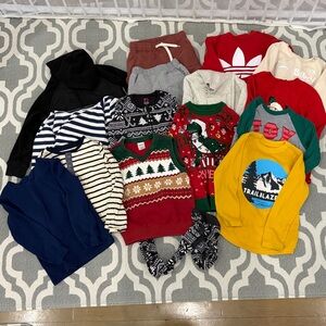 4T boys fall/winter/holiday assorted mixed lot 15 pcs total -euc